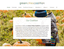 Tablet Screenshot of greencitiescoalition.net